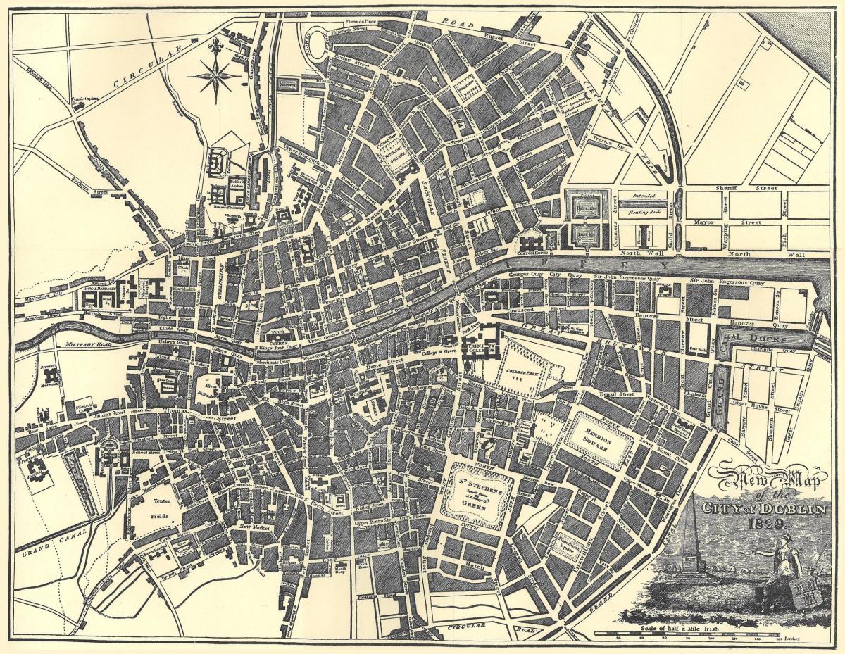 Dublin historical map