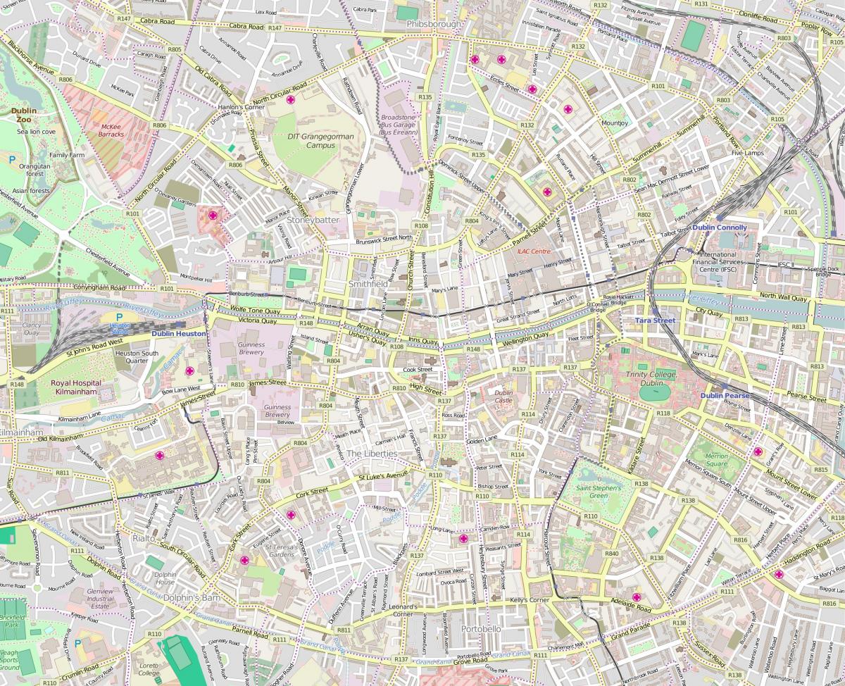 Dublin streets map
